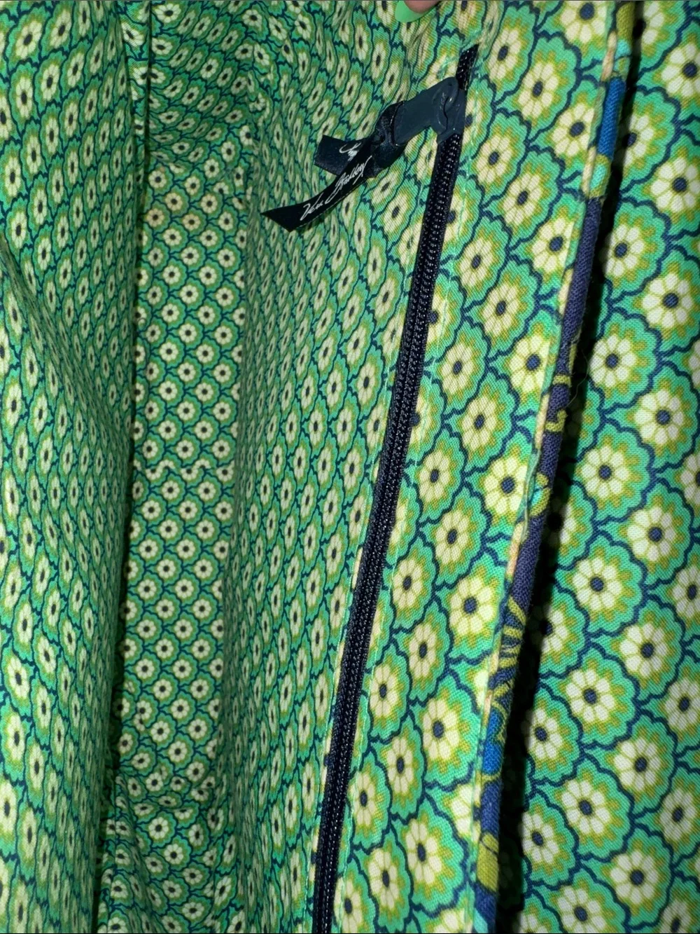 Vera Bradley Laptop Messenger Bag Crossbody Rhythm & Blues Vintage